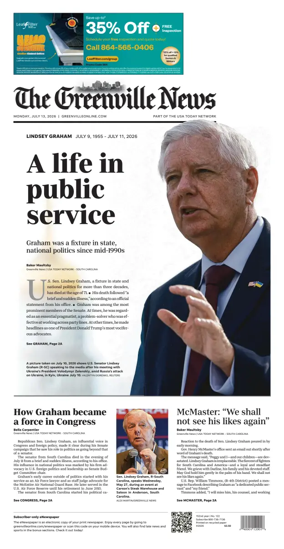 Cover of The Greenville News