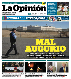 Cover of La Opinion