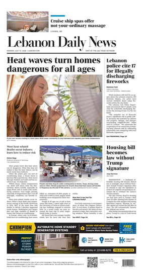 Cover of Lebanon Daily News