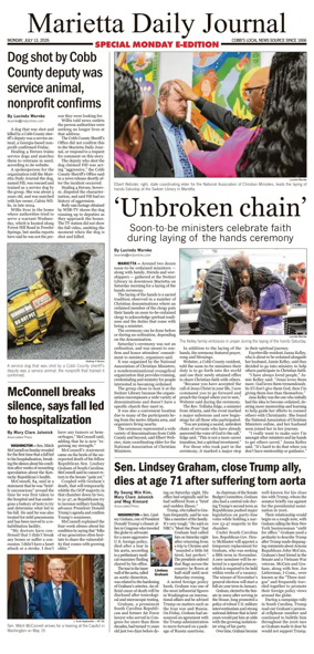 Cover of Marietta Daily Journal
