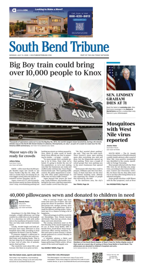 Cover of South Bend Tribune