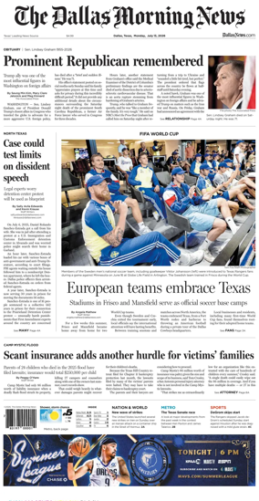 Cover of The Dallas Morning News