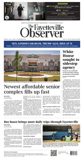 Cover of The Fayetteville Observer