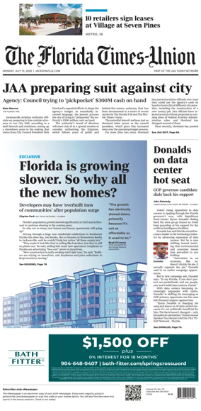 Cover of The Florida Times-Union