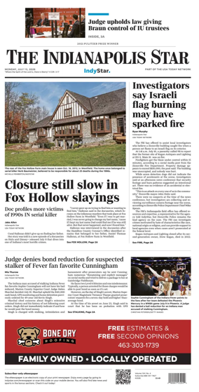 Cover of The Indianapolis Star