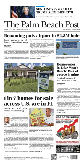 Cover of The Palm Beach Post