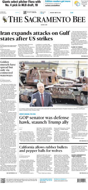 Cover of The Sacramento Bee
