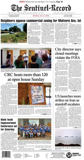 Cover of The Sentinel-Record