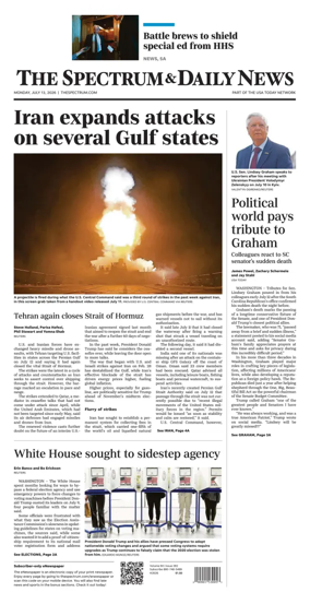 Cover of The Spectrum & Daily News