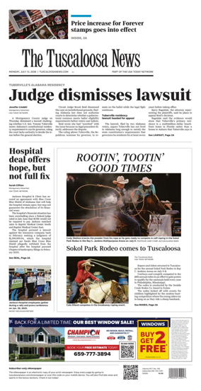 Cover of The Tuscaloosa News