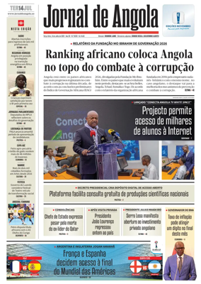 Cover of Jornal de Angola