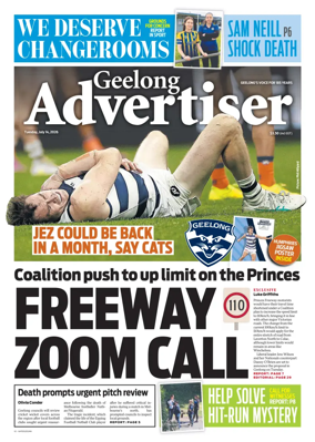 Cover of Geelong Advertiser
