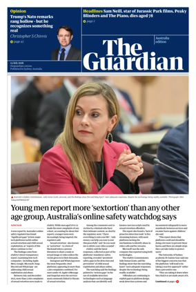 Cover of The Guardian Australia