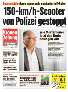 Cover of Kronen Zeitung
