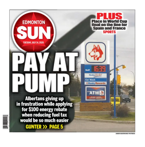 Cover of Edmonton Sun