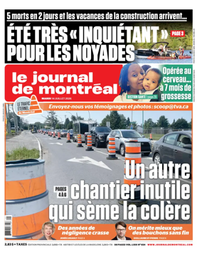 Cover of Le Journal de Montreal