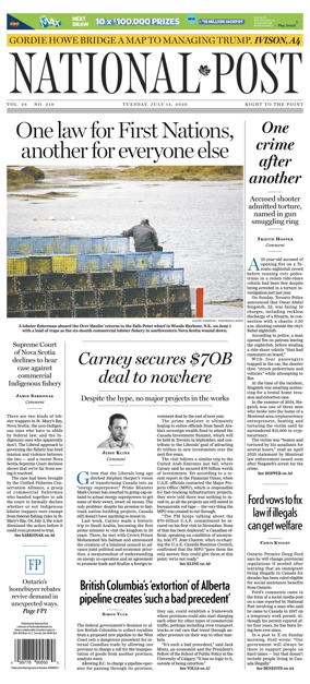 Cover of National Post - (Latest Edition)
