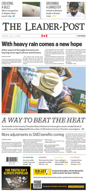 Cover of Regina Leader-Post