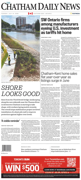 Cover of The Chatham Daily News