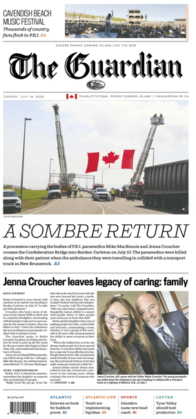 Cover of The Guardian (Charlottetown)