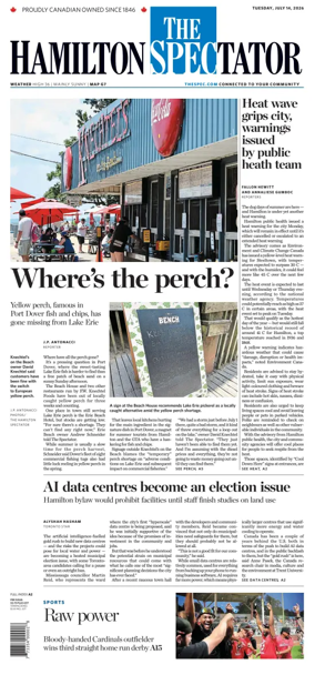 Cover of The Hamilton Spectator