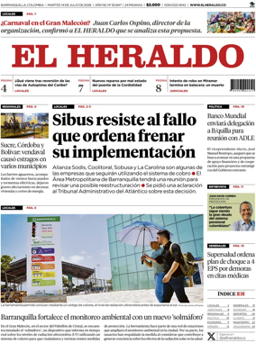 Cover of El Heraldo (Colombia)