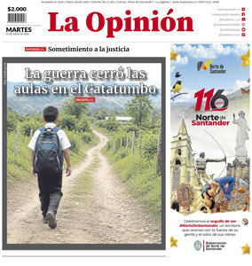 Cover of La Opinion