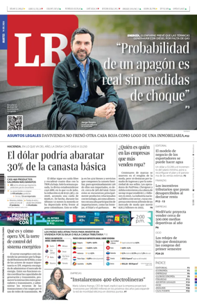 Cover of La Republica (Colombia)