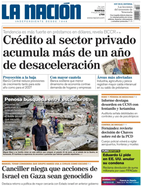 Cover of La Nacion (Costa Rica)