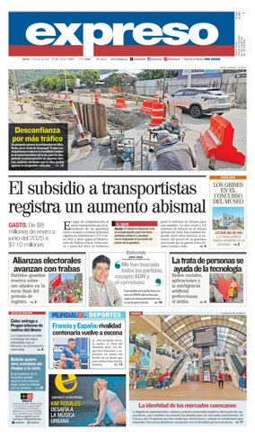 Cover of Diario Expreso