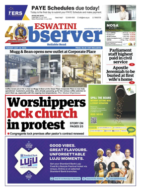 Cover of Eswatini Observer