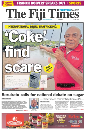 Cover of The Fiji Times