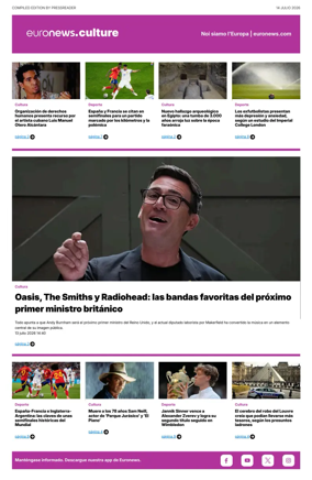 Cover of Euronews Culture and Sport (Spanish) Compiled Edition
