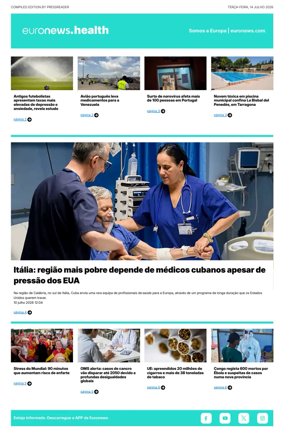 Cover of Euronews Health (Portuguese)