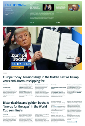 Cover of Euronews World Cup