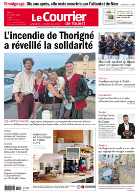 Cover of Le Courrier de l’Ouest (Angers)