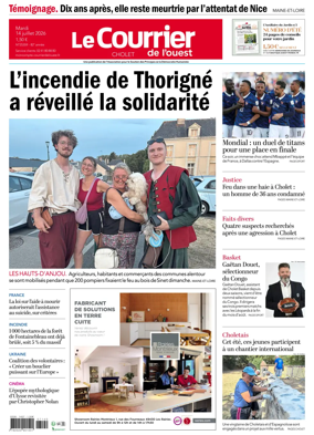 Cover of Le Courrier de l’Ouest (Cholet)