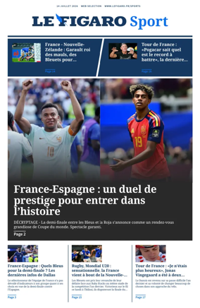 Cover of Le Figaro Sport