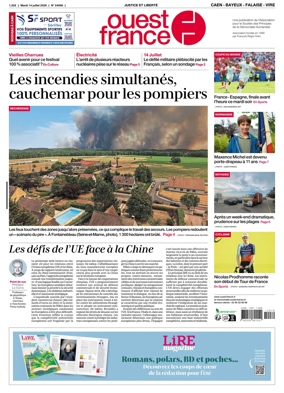 Cover of Ouest France (Caen - Bayeux - Falaise - Vire)