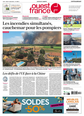 Cover of Ouest France (Chateaubriant)