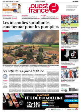 Cover of Ouest France (Mayenne)