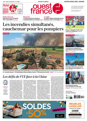 Cover of Ouest France (Nantes Nord-Loire - Ancenis)