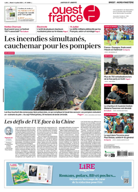 Cover of Ouest France (Nord-Finistere)