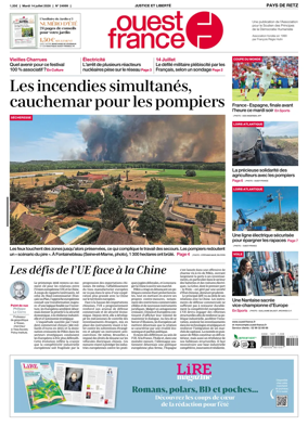 Cover of Ouest France (Pornic / Pays de Retz)