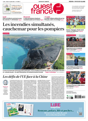 Cover of Ouest France (Redon / Pays de Vilaine)