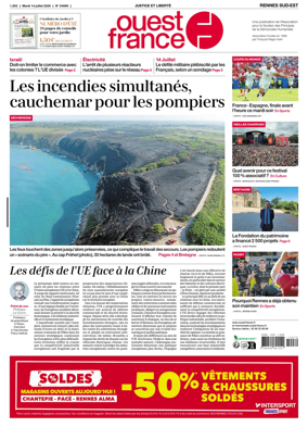Cover of Ouest-France (Rennes Sud-Est)