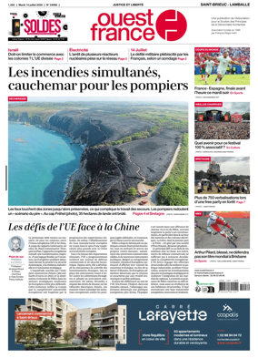 Cover of Ouest-France (Saint-Brieuc Lamballe)