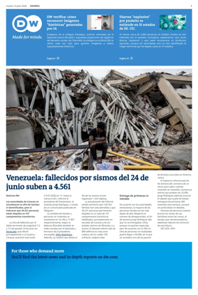 Cover of Deutsche Welle (Spanish edition)
