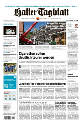 Cover of Haller Tagblatt