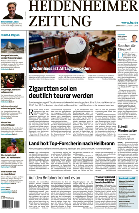 Cover of Heidenheimer Zeitung